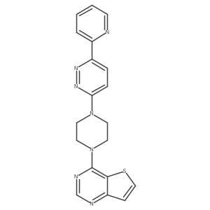 3-(Pyridin-2-yl)-6-(4-{thieno[3,2-d]pyrimidin-4-yl}piperazin-1-yl)pyridazine Structure