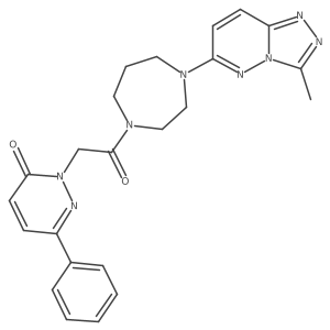 2-[2-(4-{3-Methyl-[1,2,4]triazolo[4,3-b]pyridazin-6-yl}-1,4-diazepan-1-yl)-2-oxoethyl]-6-phenyl-2,3-dihydropyridazin-3-one Structure