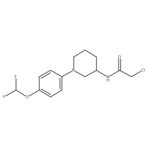 2-Chloro-N-[1-[4-(difluoromethoxy)phenyl]piperidin-3-yl]acetamide结构式