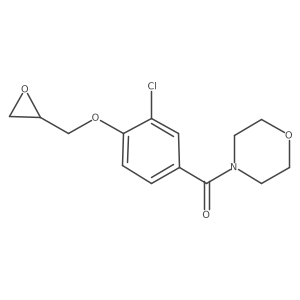 4-{3-Chloro-4-[(oxiran-2-yl)methoxy]benzoyl}morpholine结构式