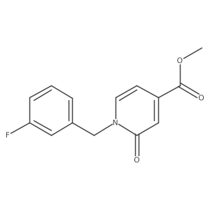 Methyl 1-[(3-fluorophenyl)methyl]-2-oxo-1,2-dihydropyridine-4-carboxylate Structure