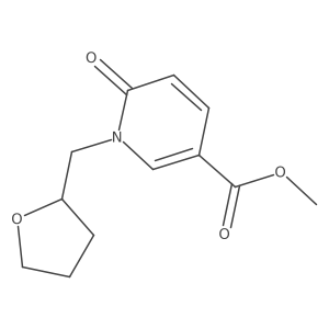 Methyl 6-oxo-1-[(oxolan-2-yl)methyl]-1,6-dihydropyridine-3-carboxylate结构式