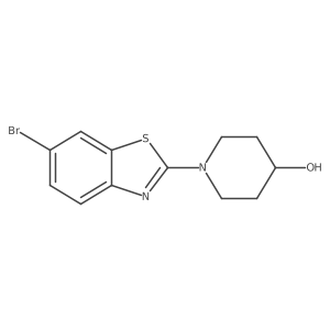 1-(6-Bromo-1,3-benzothiazol-2-yl)piperidin-4-ol Structure