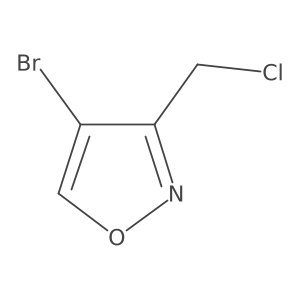 4-Bromo-3-(chloromethyl)isoxazole结构式