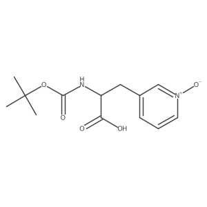 3-(2-{[(Tert-butoxy)carbonyl]amino}-2-carboxyethyl)pyridin-1-ium-1-olate结构式