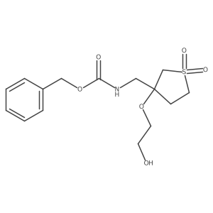 benzyl N-{[3-(2-hydroxyethoxy)-1,1-dioxo-1lambda6-thiolan-3-yl]methyl}carbamate结构式