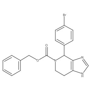 benzyl 4-(4-bromophenyl)-1H,4H,5H,6H,7H-imidazo[4,5-c]pyridine-5-carboxylate结构式