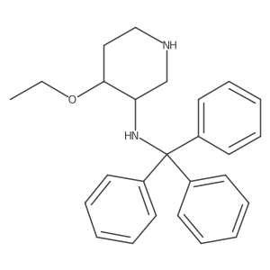 (3S,4R)-4-Ethoxy-N-tritylpiperidin-3-amine结构式