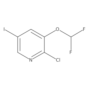 2-Chloro-3-(difluoromethoxy)-5-iodopyridine Structure