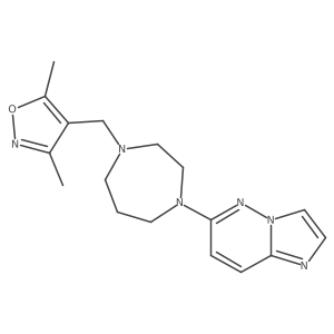 1-[(3,5-Dimethyl-1,2-oxazol-4-yl)methyl]-4-{imidazo[1,2-b]pyridazin-6-yl}-1,4-diazepane Structure