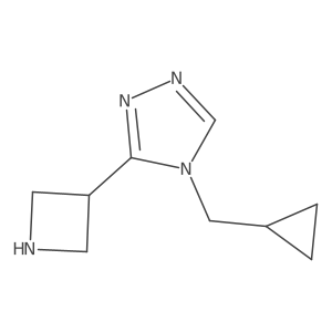 3-(azetidin-3-yl)-4-(cyclopropylmethyl)-4H-1,2,4-triazole Structure