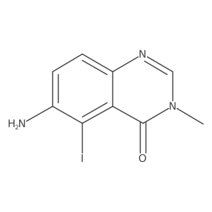 6-Amino-5-iodo-3-methyl-4(3H)-quinazolinone结构式