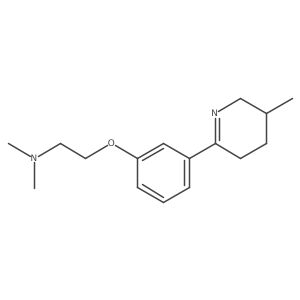(S)-N,N-Dimethyl-2-(3-(5-methyl-3,4,5,6-tetrahydropyridin-2-yl)phenoxy)ethan-1-amine结构式