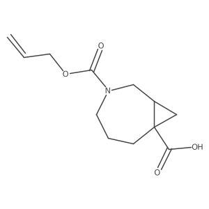 3-[(Prop-2-en-1-yloxy)carbonyl]-3-azabicyclo[5.1.0]octane-7-carboxylic acid Structure