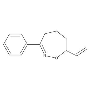 (R)-3-Phenyl-7-vinyl-4,5,6,7-tetrahydro-1,2-oxazepine结构式