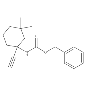 benzyl N-(1-ethynyl-3,3-dimethylcyclohexyl)carbamate Structure