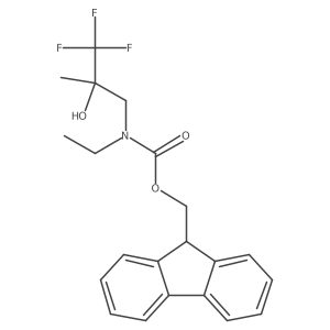 (9H-fluoren-9-yl)methyl N-ethyl-N-(3,3,3-trifluoro-2-hydroxy-2-methylpropyl)carbamate Structure