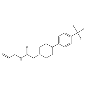 N-(prop-2-en-1-yl)-2-{4-[4-(trifluoromethyl)phenyl]piperazin-1-yl}acetamide Structure