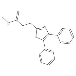 3-(4,5-diphenyl-1,3-oxazol-2-yl)-N-methylpropanamide结构式