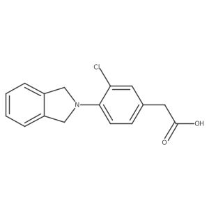 [3-Chloro-4-(1,3-dihydroisoindol-2-yl)phenyl]acetic acid结构式