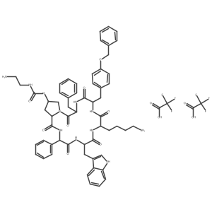Pasireotide (ditrifluoroacetate)结构式