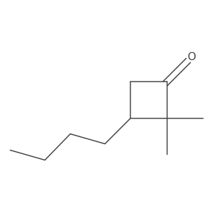 3-Butyl-2,2-dimethylcyclobutan-1-one结构式