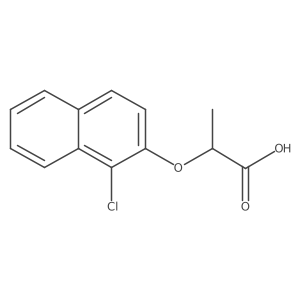 (2S)-2-[(1-Chloronaphthalen-2-yl)oxy]propanoic acid Structure