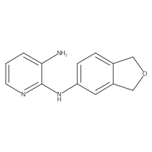 2-N-(1,3-dihydro-2-benzofuran-5-yl)pyridine-2,3-diamine Structure