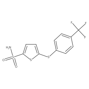 2-Thiophenesulfonamide,5-[[4-(trifluoromethyl)phenyl]thio]-结构式