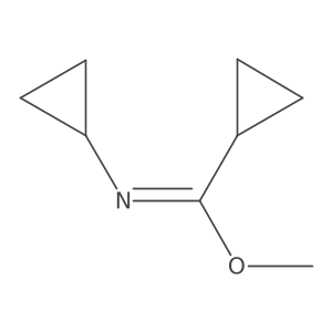 methyl N-cyclopropylcyclopropanecarboximidate结构式