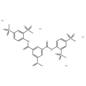 4,4'-[(5-Nitro-1,3-phenylene)bis(carbonylimino)]bis-1,3-Benzenedisulfonic Acid Tetrasodium Salt结构式