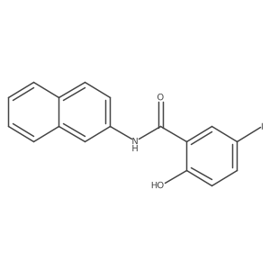 2-Hydroxy-5-iodo-N-2-naphthalenylbenzamide Structure