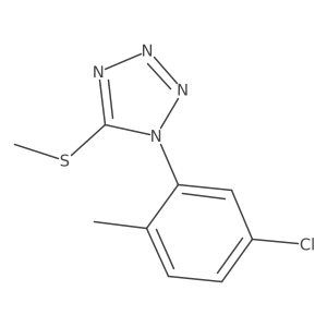 1-(5-Chloro-2-methylphenyl)-5-(methylthio)-1H-tetrazole结构式