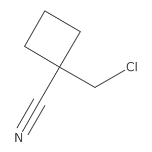 1-(Chloromethyl)cyclobutane-1-carbonitrile Structure