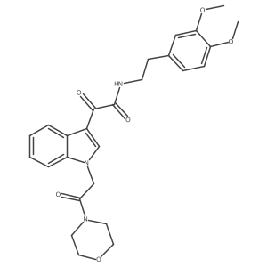 N-(3,4-dimethoxyphenethyl)-2-(1-(2-morpholino-2-oxoethyl)-1H-indol-3-yl)-2-oxoacetamide Structure