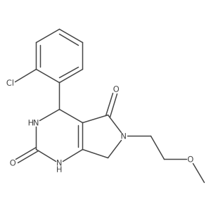 4-(2-chlorophenyl)-6-(2-methoxyethyl)-3,4,6,7-tetrahydro-1H-pyrrolo[3,4-d]pyrimidine-2,5-dione Structure