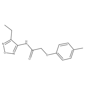 N-(4-ethyl-1,2,5-oxadiazol-3-yl)-2-(4-methylphenoxy)acetamide结构式
