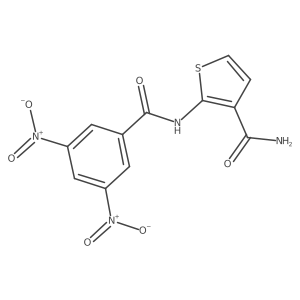 2-(3,5-Dinitrobenzamido)thiophene-3-carboxamide Structure
