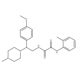 N1-(2-(4-methoxyphenyl)-2-(4-methylpiperazin-1-yl)ethyl)-N2-(o-tolyl)oxalamide Structure