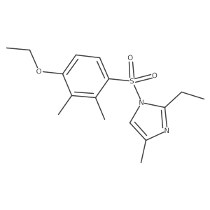 1-[(4-Ethoxy-2,3-dimethylphenyl)sulfonyl]-2-ethyl-4-methylimidazole结构式
