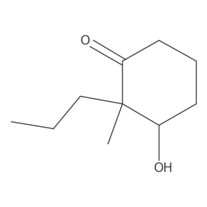 cis-3-Hydroxy-2-propyl-2-methylcyclohexanone结构式