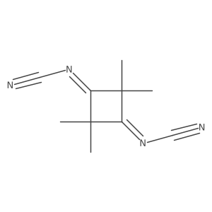 (3-cyanoimino-2,2,4,4-tetramethyl-cyclobutylidene)cyanamide结构式