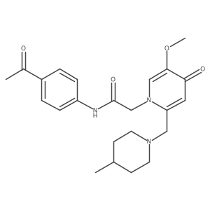 N-(4-acetylphenyl)-2-(5-methoxy-2-((4-methylpiperidin-1-yl)methyl)-4-oxopyridin-1(4H)-yl)acetamide Structure