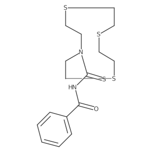 Benzamide,n-(thioxo-1,4,7-trithia-10-azacyclododec-10-ylmethyl)-结构式