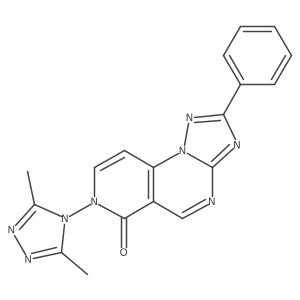 7-(3,5-dimethyl-4H-1,2,4-triazol-4-yl)-2-phenylpyrido[3,4-e][1,2,4]triazolo[1,5-a]pyrimidin-6(7H)-one Structure