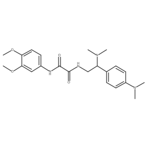 N1-(3,4-dimethoxyphenyl)-N2-(2-(dimethylamino)-2-(4-(dimethylamino)phenyl)ethyl)oxalamide结构式