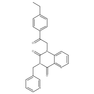 1-(2-(4-ethylphenyl)-2-oxoethyl)-3-(pyridin-3-ylmethyl)pyrido[3,2-d]pyrimidine-2,4(1H,3H)-dione结构式