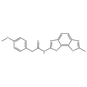 N-(7-methylbenzo[1,2-d:4,3-d']bis(thiazole)-2-yl)-2-(4-(methylthio)phenyl)acetamide Structure