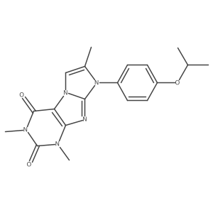 8-(4-isopropoxyphenyl)-1,3,7-trimethyl-1H-imidazo[2,1-f]purine-2,4(3H,8H)-dione结构式
