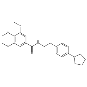 3,4,5-trimethoxy-N-{2-[4-(pyrrolidin-1-yl)phenyl]ethyl}benzamide结构式